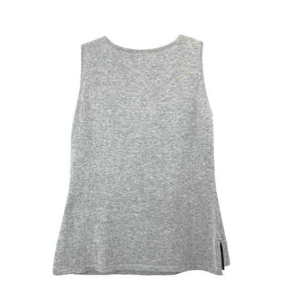 Symphony + Note 100% cashmere twin set cardigan & shell Size M grey lagenlook - Picture 15 of 16